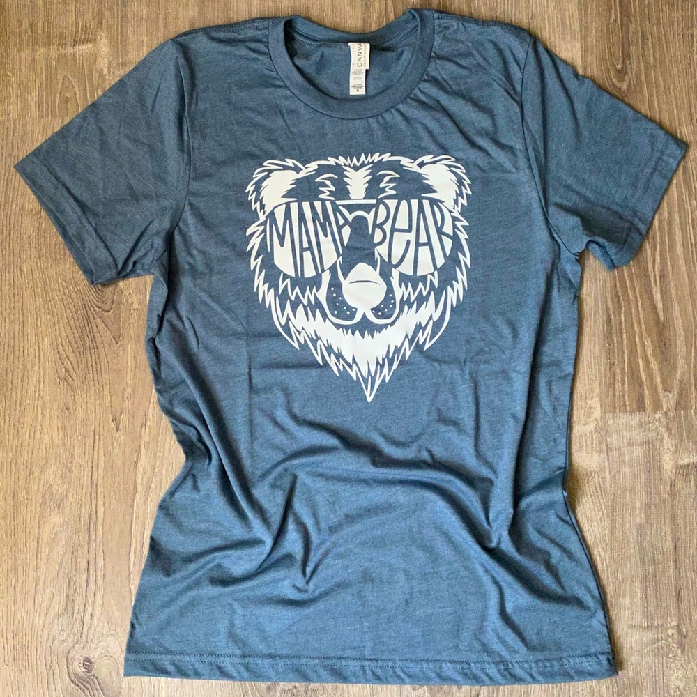 New! Mama bear sunglasses tee
